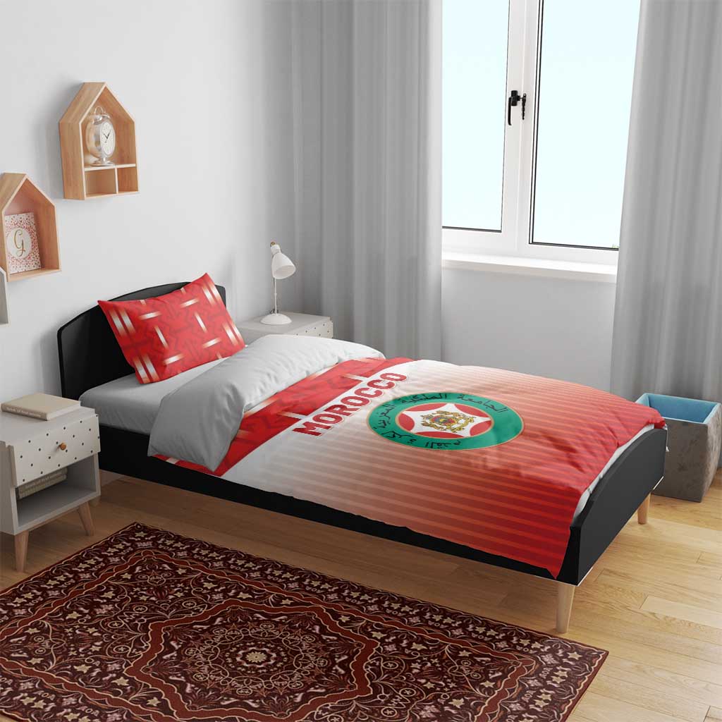 Morocco Football Bedding Set 1994 Retro Red Version - African Pride