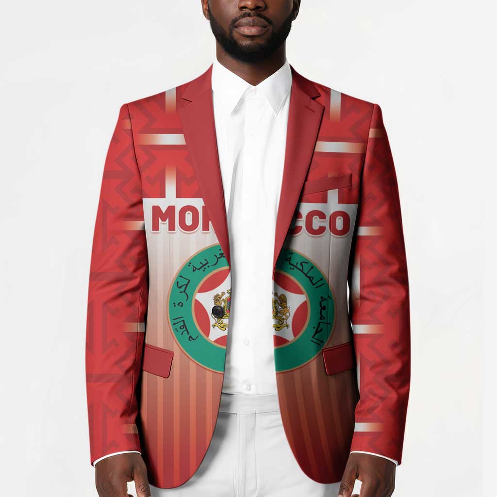 Custom Morocco Football Blazer 1994 Retro Red Version - African Pride