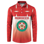 Custom Morocco Football Button Sweatshirt 1994 Retro Red Version