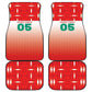 Custom Morocco Football Car Mats 1994 Retro Red Version - African Pride