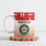Custom Morocco Football Ceramic Mug 1994 Retro Red Version - African Pride