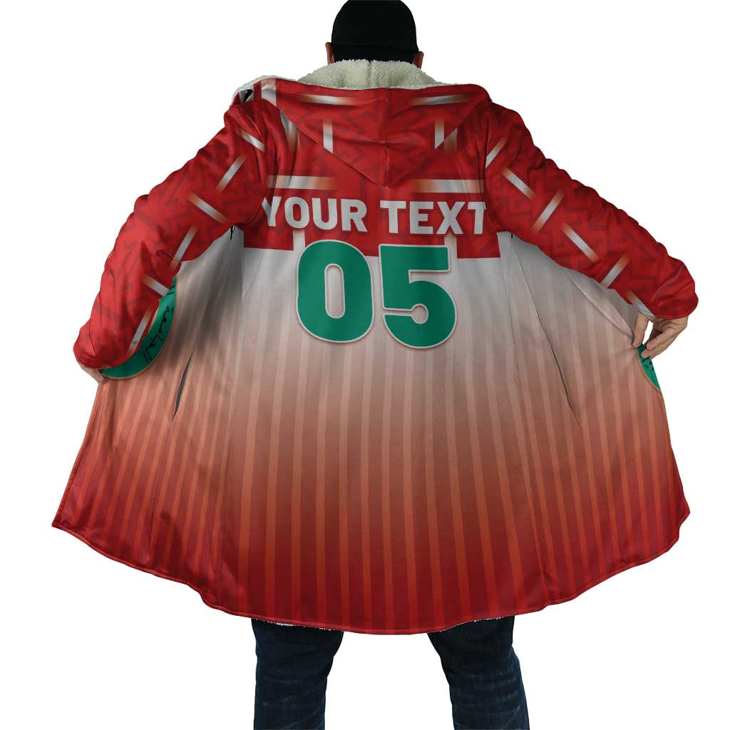 Custom Morocco Football Cloak 1994 Retro Red Version - African Pride