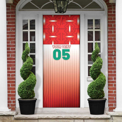 Custom Morocco Football Door Cover 1994 Retro Red Version - African Pride