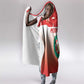 Morocco Football Hooded Blanket 1994 Retro Red Version - African Pride