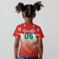 Custom Morocco Football Kid T shirt 1994 Retro Red Version LT05
