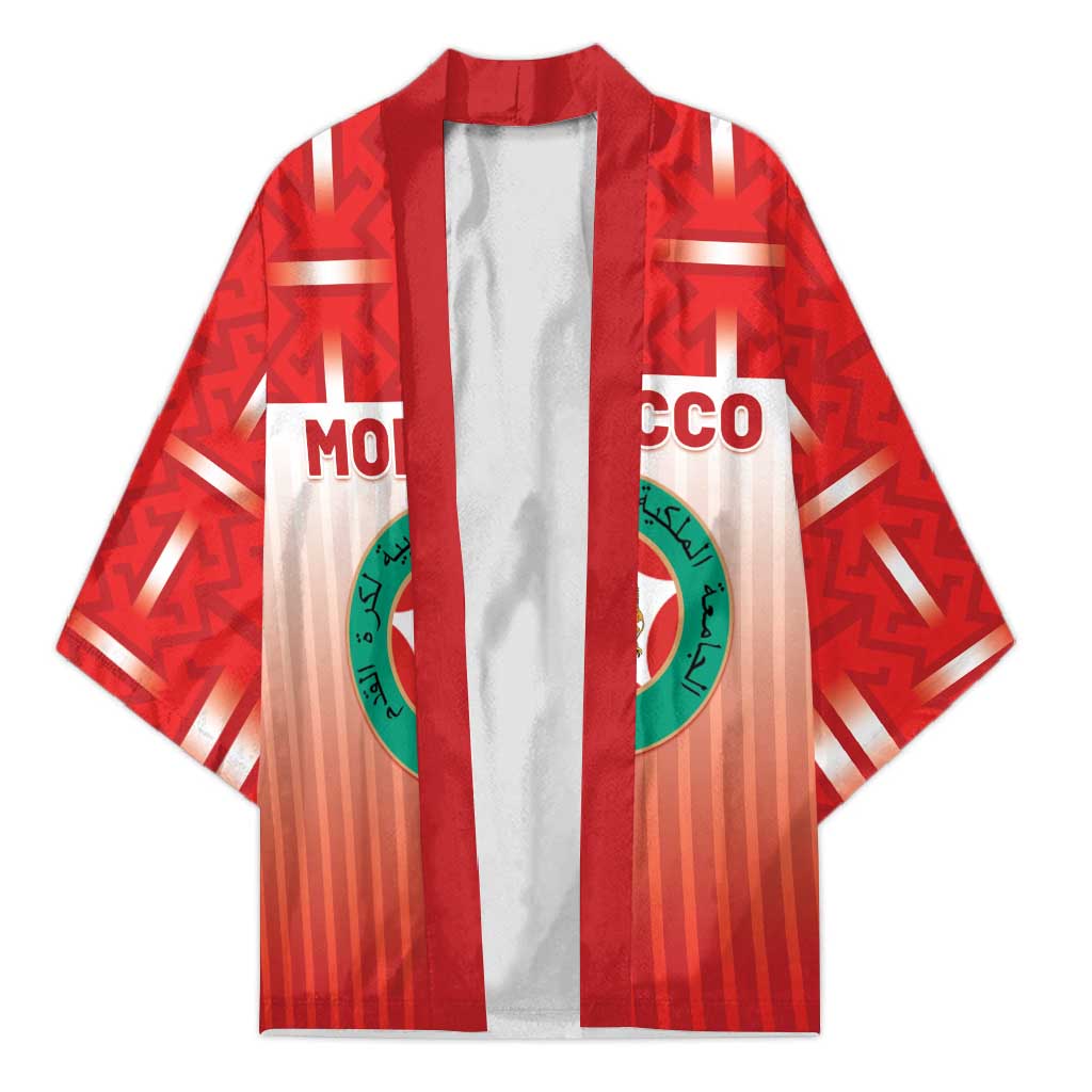 Custom Morocco Football Kimono 1994 Retro Red Version - African Pride