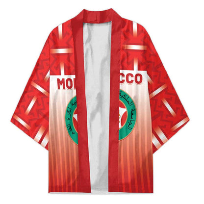 Custom Morocco Football Kimono 1994 Retro Red Version - African Pride