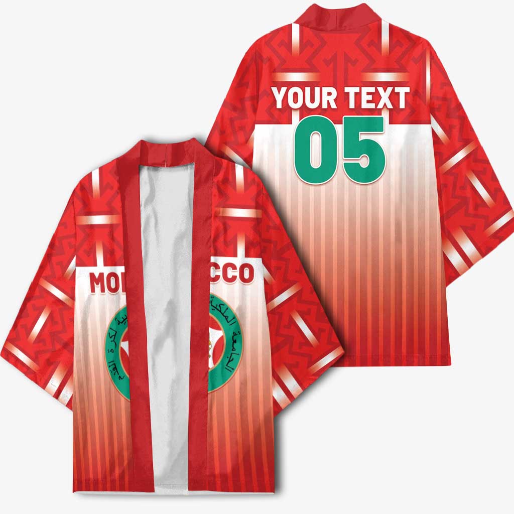 Custom Morocco Football Kimono 1994 Retro Red Version - African Pride