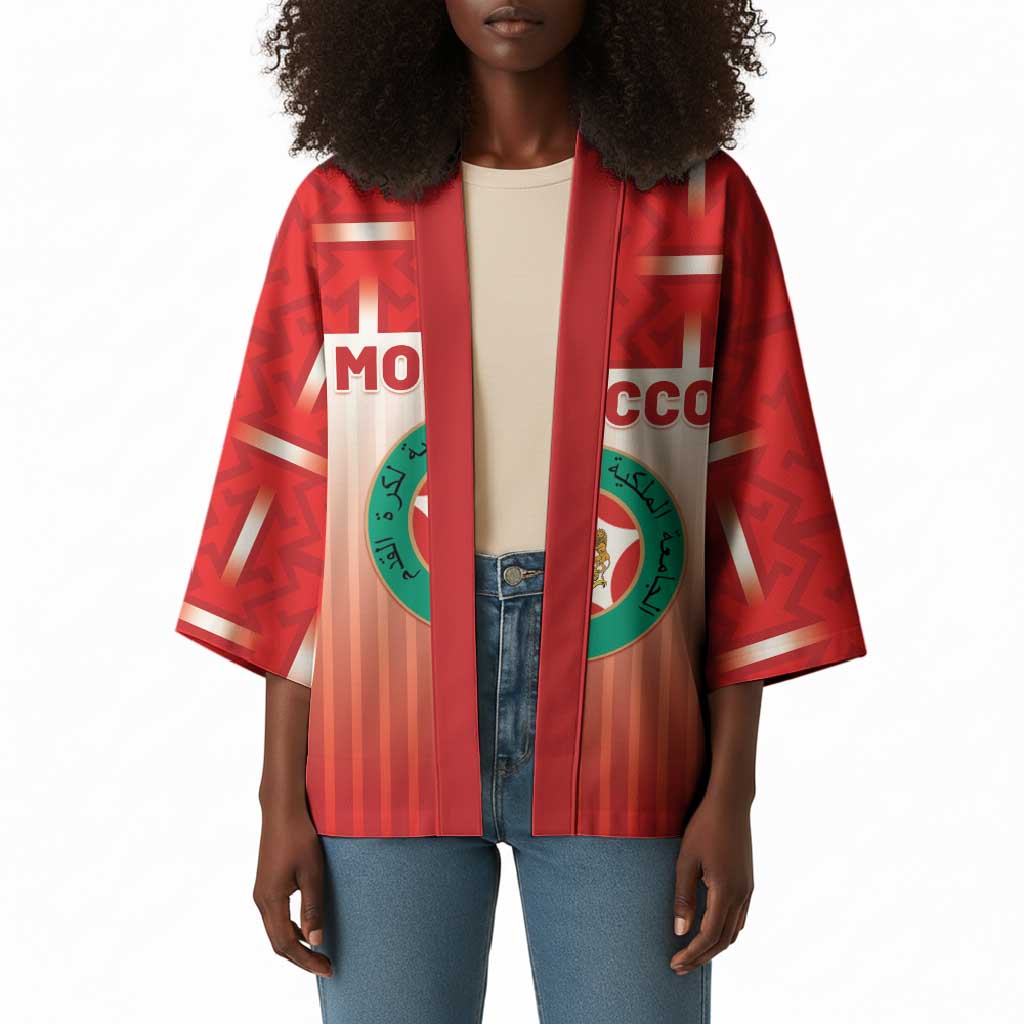 Custom Morocco Football Kimono 1994 Retro Red Version - African Pride