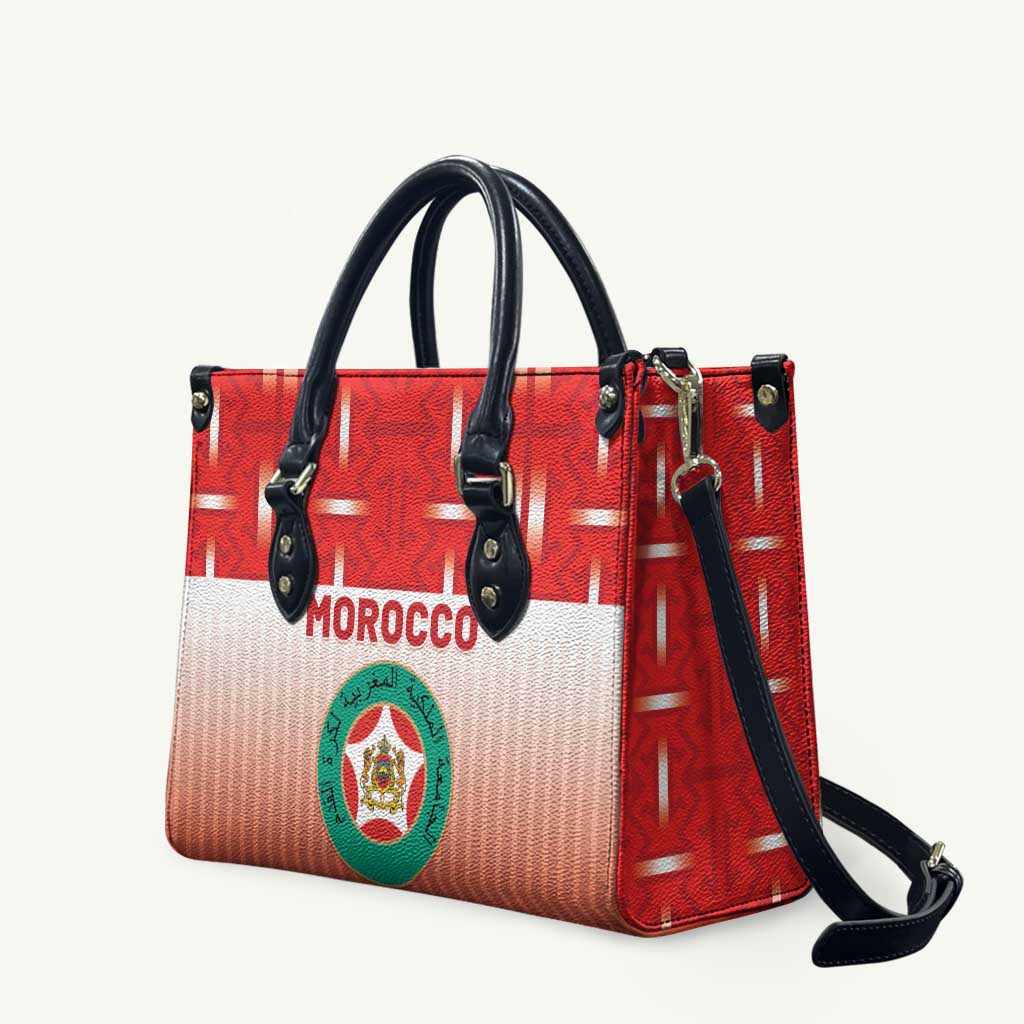 Morocco Football Leather Bag 1994 Retro Red Version - African Pride