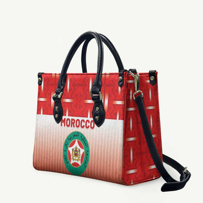 Morocco Football Leather Bag 1994 Retro Red Version - African Pride