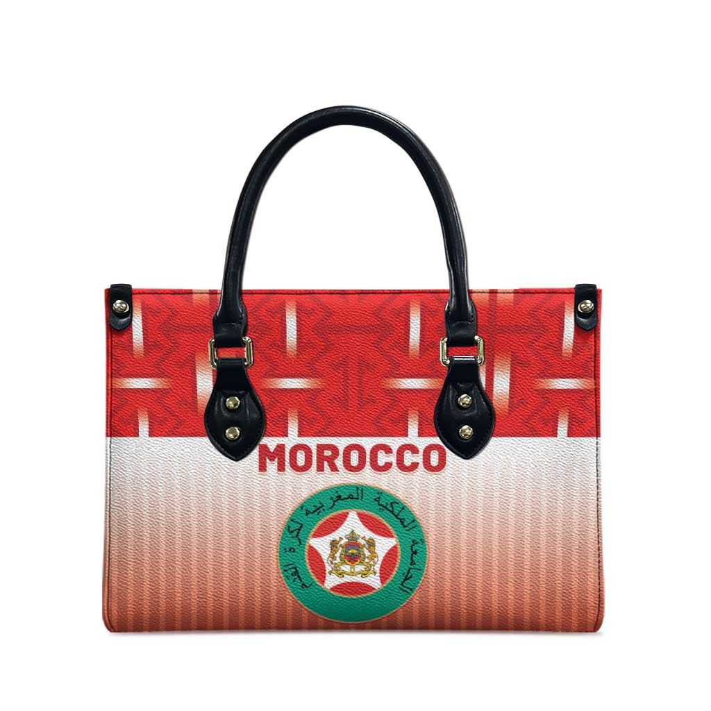 Morocco Football Leather Bag 1994 Retro Red Version - African Pride