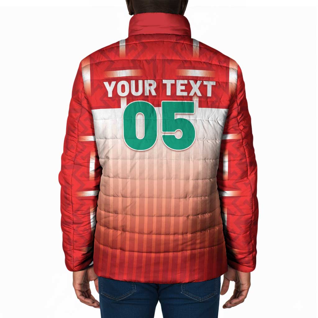 Custom Morocco Football Padded Jacket 1994 Retro Red Version - African Pride