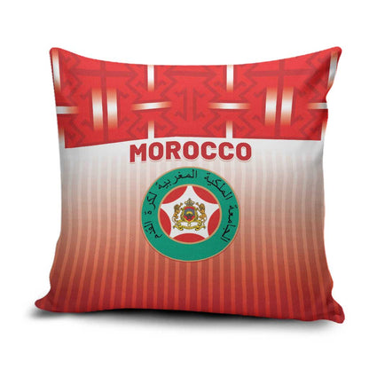 Morocco Football Pillow Cover 1994 Retro Red Version - African Pride