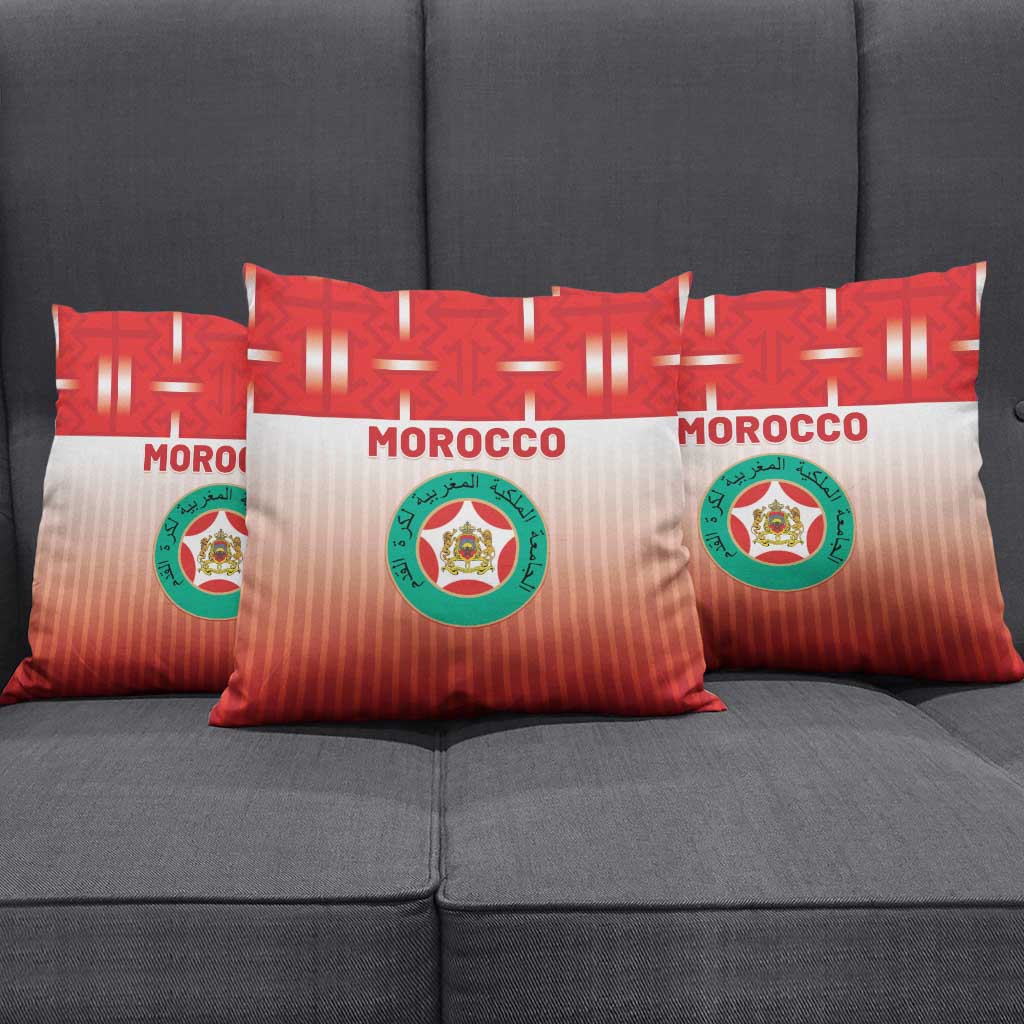 Morocco Football Pillow Cover 1994 Retro Red Version - African Pride