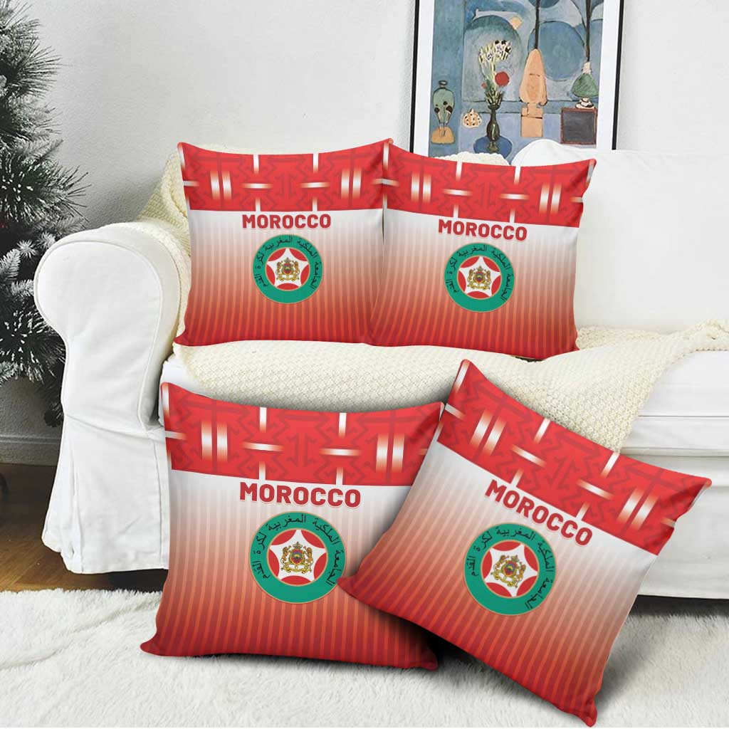Morocco Football Pillow Cover 1994 Retro Red Version - African Pride
