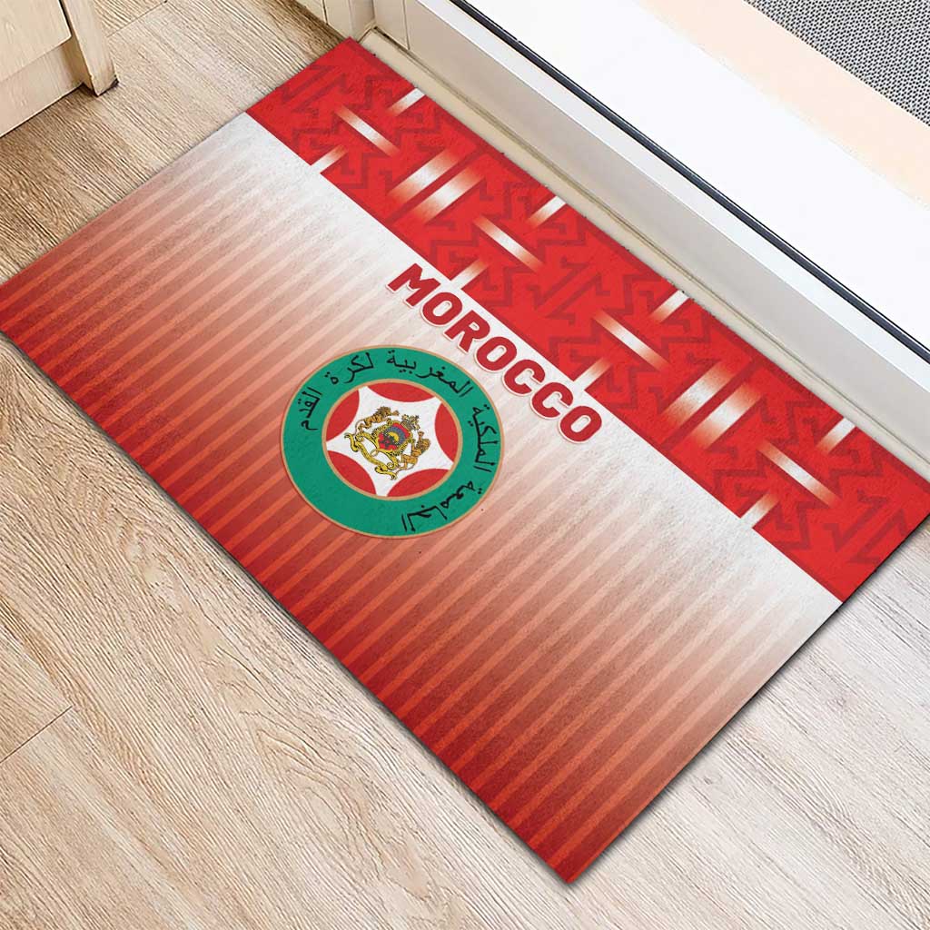 Morocco Football Rubber Doormat 1994 Retro Red Version - African Pride