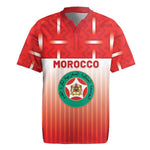Custom Morocco Football Rugby Jersey 1994 Retro Red Version LT05