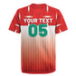 Custom Morocco Football Rugby Jersey 1994 Retro Red Version LT05
