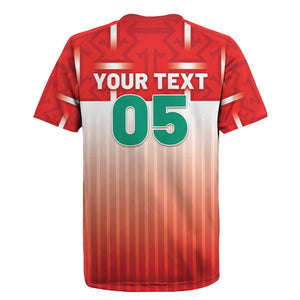 Custom Morocco Football Rugby Jersey 1994 Retro Red Version LT05