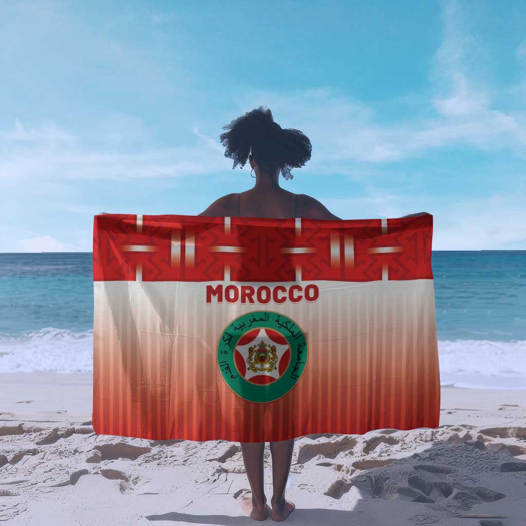 Morocco Football Sarong 1994 Retro Red Version - African Pride