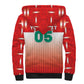 Custom Morocco Football Sherpa Hoodie 1994 Retro Red Version - African Pride