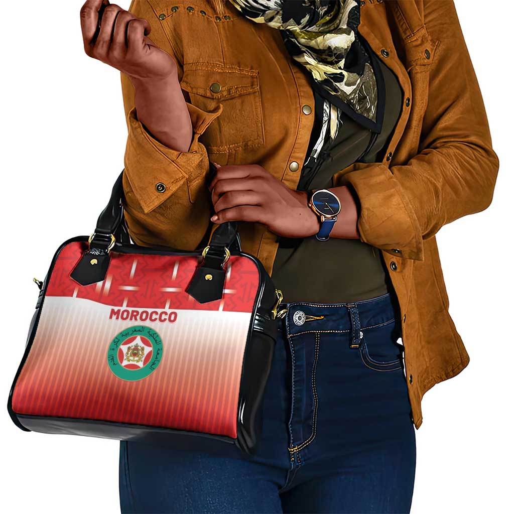 Morocco Football Shoulder Handbag 1994 Retro Red Version - African Pride
