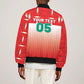Custom Morocco Football Sleeve Zip Bomber Jacket 1994 Retro Red Version - African Pride