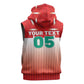 Custom Morocco Football Sleeveless Zip Hoodie 1994 Retro Red Version - African Pride