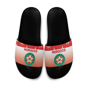 Morocco Football Slide Sandals 1994 Retro Red Version - African Pride