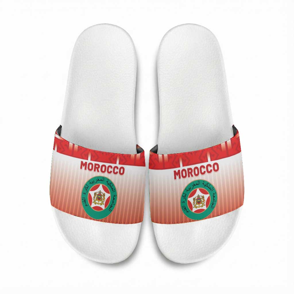 Morocco Football Slide Sandals 1994 Retro Red Version - African Pride