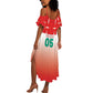 Custom Morocco Football Summer Maxi Dress 1994 Retro Red Version LT05