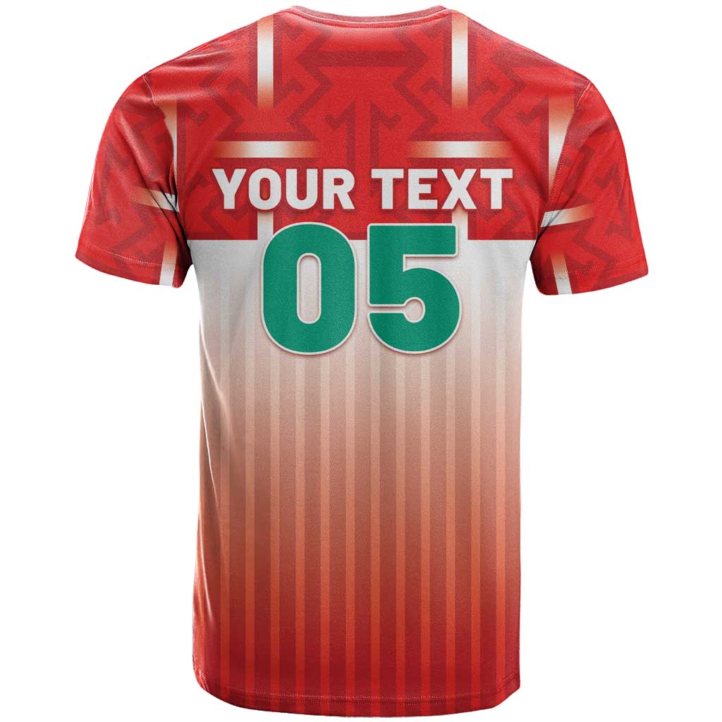 Custom Morocco Football T shirt 1994 Retro Red Version LT05