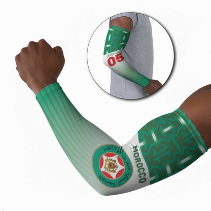 Custom Morocco Football Arm Sleeves 1994 Retro Green Version - African Pride