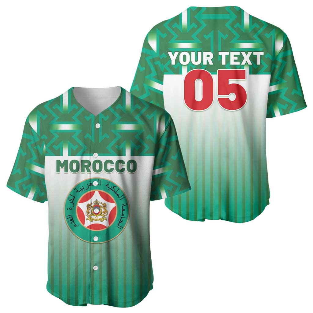 Custom Morocco Football Baseball Jersey 1994 Retro Green Version LT05