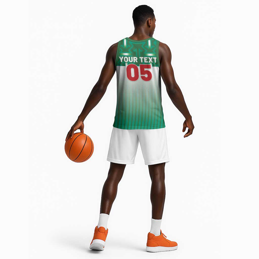 Custom Morocco Football Basketball Jersey 1994 Retro Green Version - African Pride