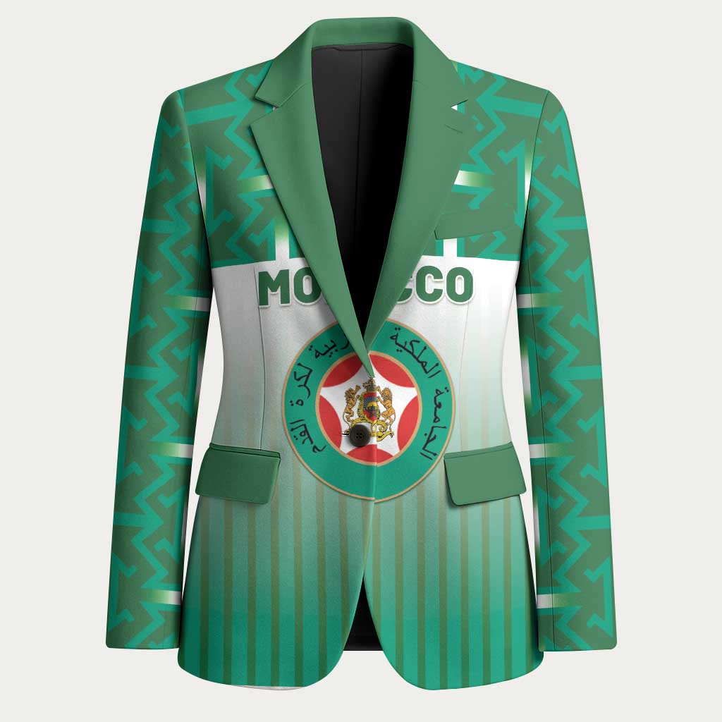 Custom Morocco Football Blazer 1994 Retro Green Version - African Pride