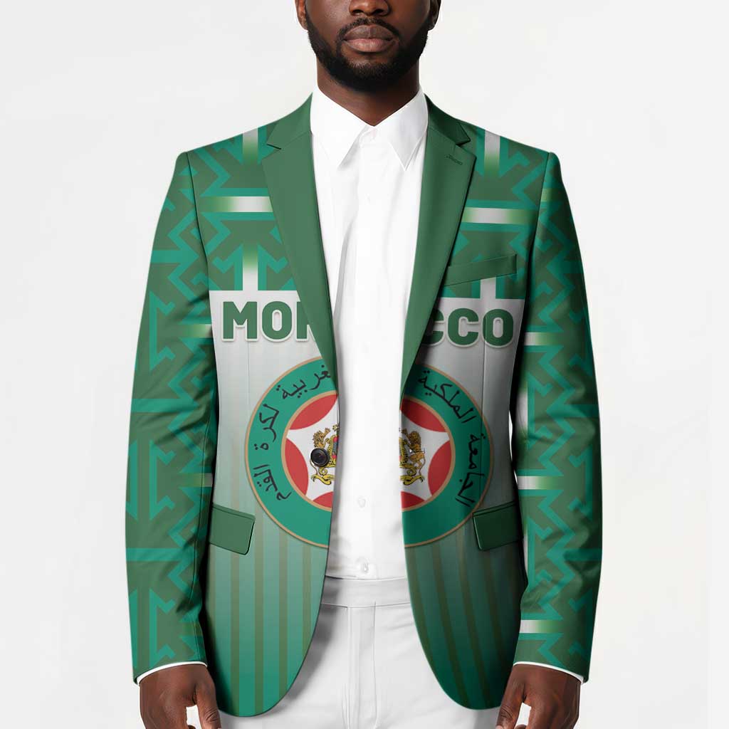 Custom Morocco Football Blazer 1994 Retro Green Version - African Pride