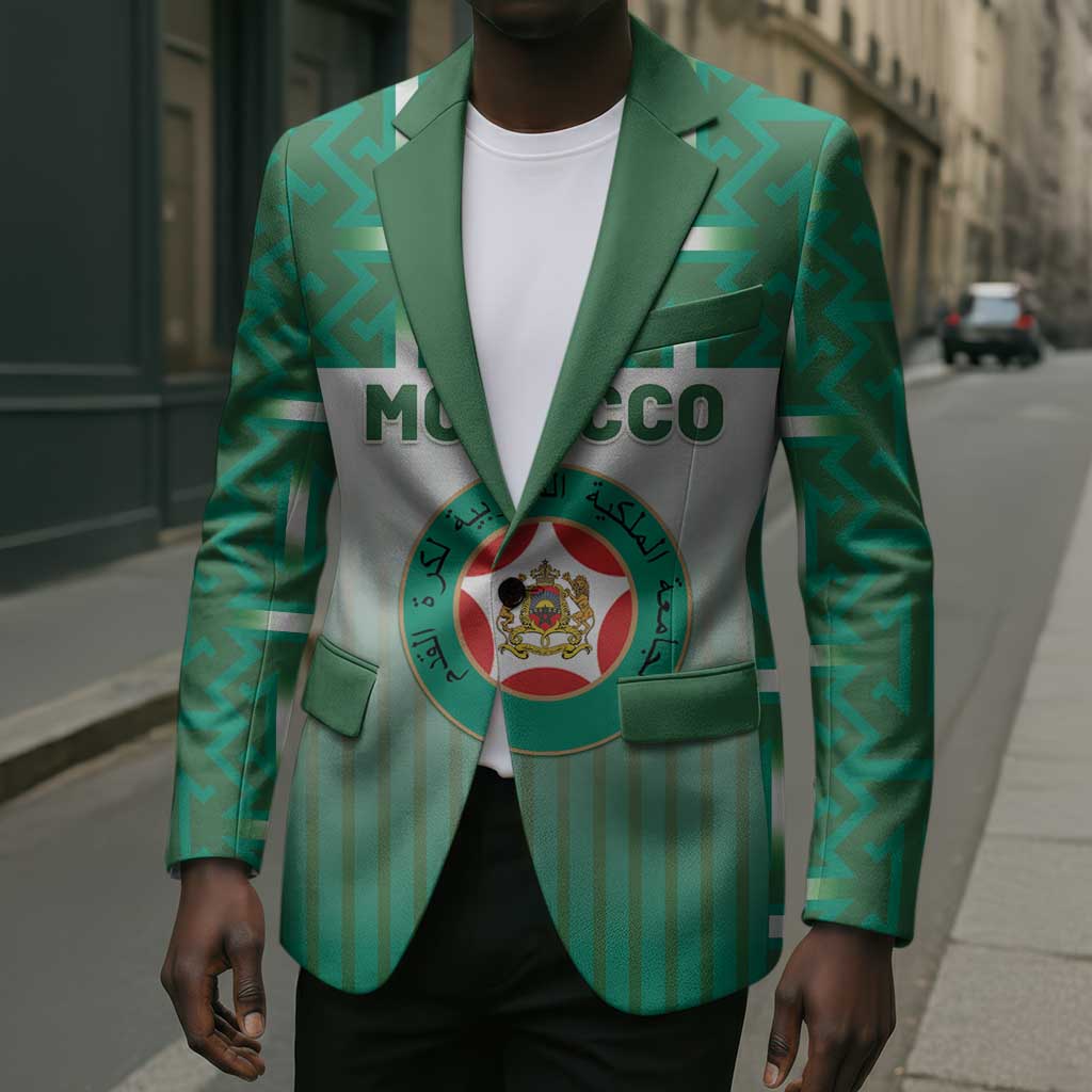 Custom Morocco Football Blazer 1994 Retro Green Version - African Pride