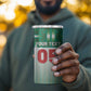 Custom Morocco Football 4 in 1 Can Cooler Tumbler 1994 Retro Green Version - African Pride