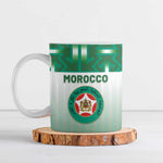 Custom Morocco Football Ceramic Mug 1994 Retro Green Version - African Pride