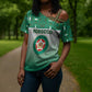 Custom Morocco Football Cross Shoulder Shirt 1994 Retro Green Version - African Pride
