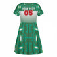 Custom Morocco Football Kid Short Sleeve Dress 1994 Retro Green Version LT05