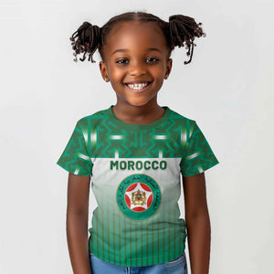 Custom Morocco Football Kid T shirt 1994 Retro Green Version LT05