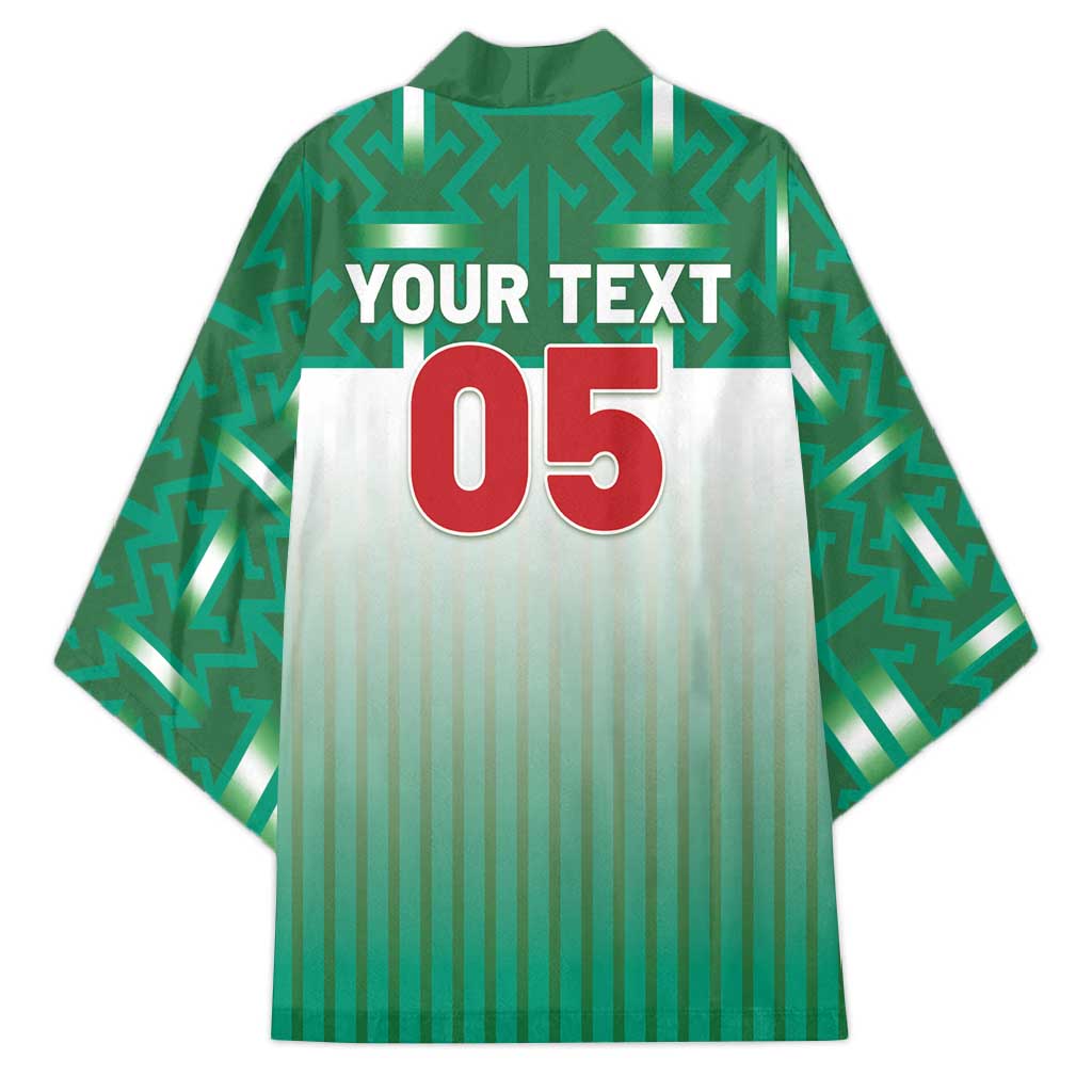 Custom Morocco Football Kimono 1994 Retro Green Version - African Pride