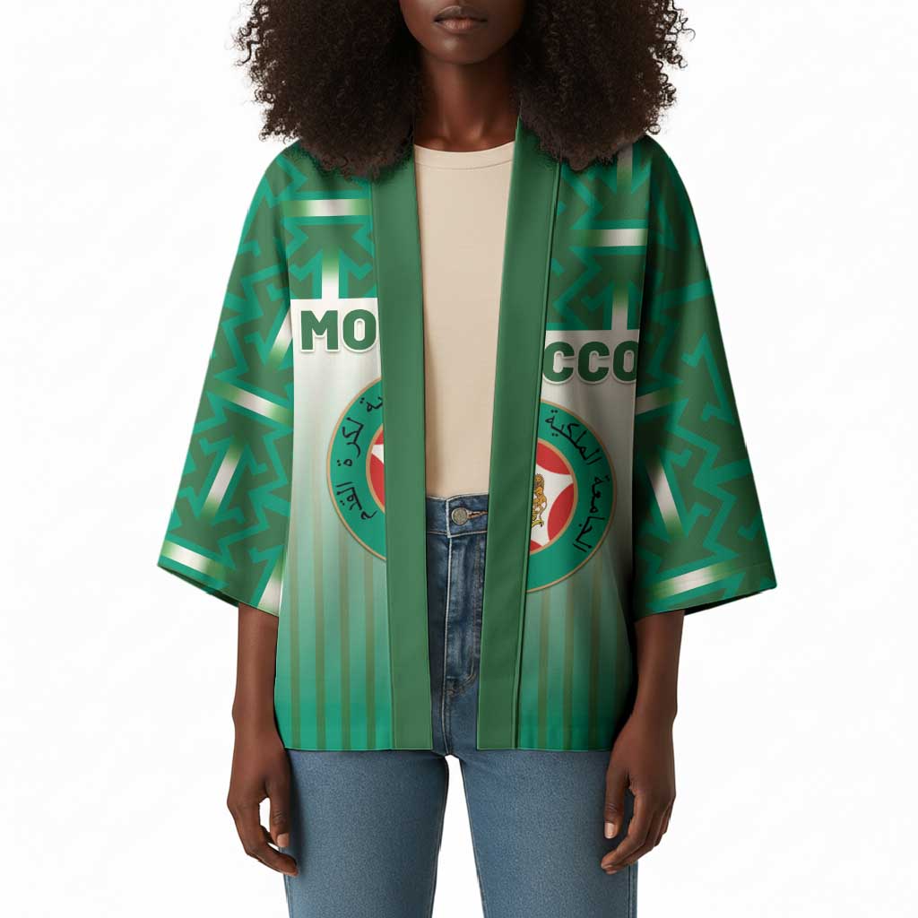 Custom Morocco Football Kimono 1994 Retro Green Version - African Pride