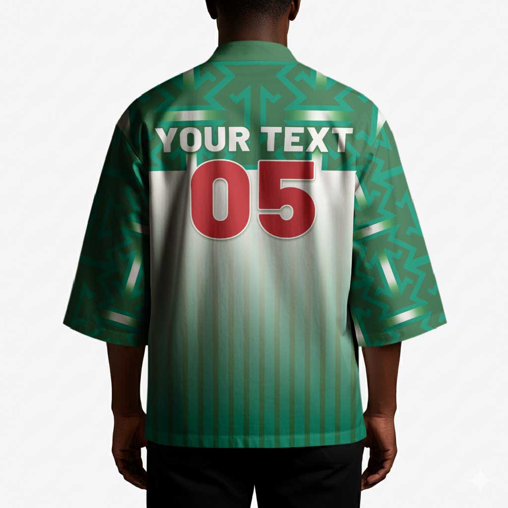 Custom Morocco Football Kimono 1994 Retro Green Version - African Pride