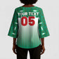 Custom Morocco Football Kimono Sleeve Blouse 1994 Retro Green Version - African Pride