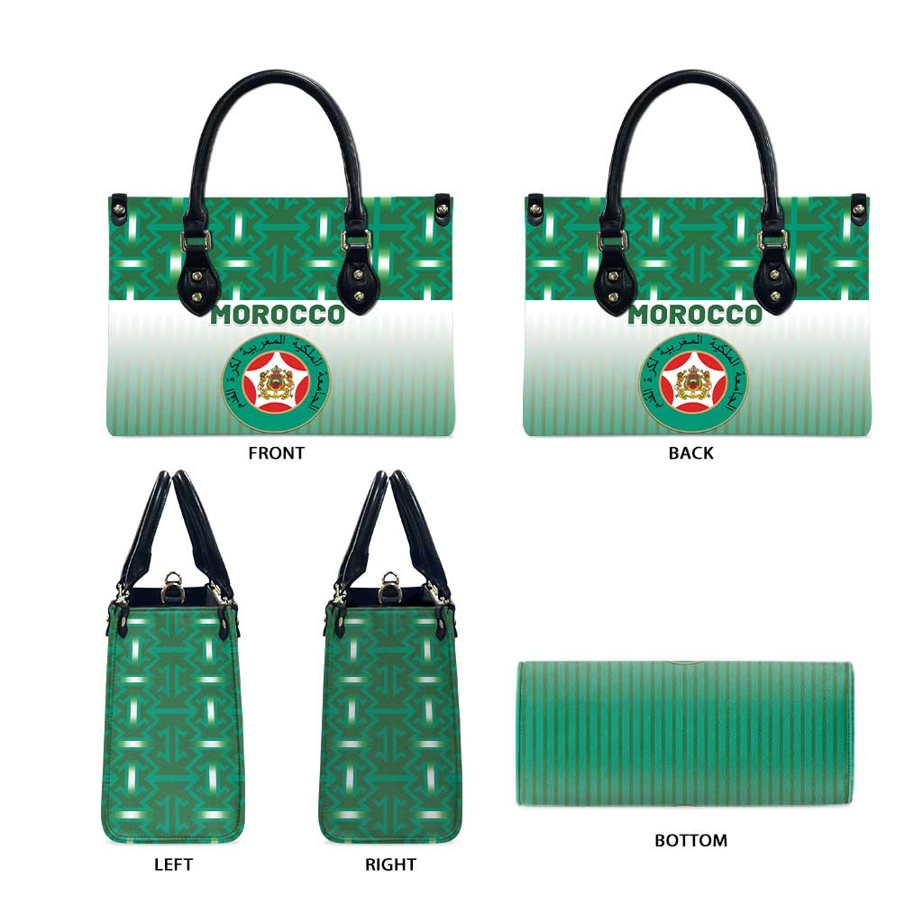 Morocco Football Leather Bag 1994 Retro Green Version - African Pride