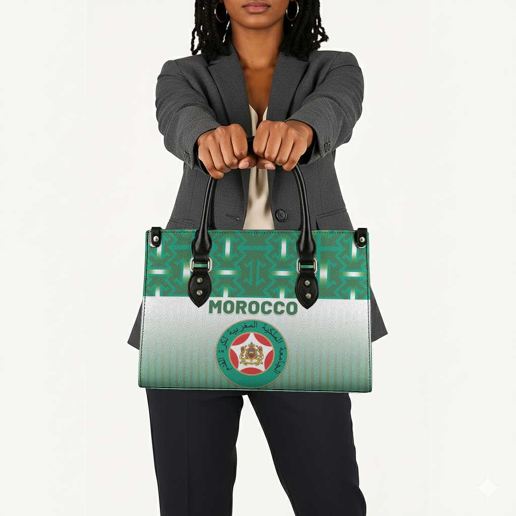 Morocco Football Leather Bag 1994 Retro Green Version - African Pride